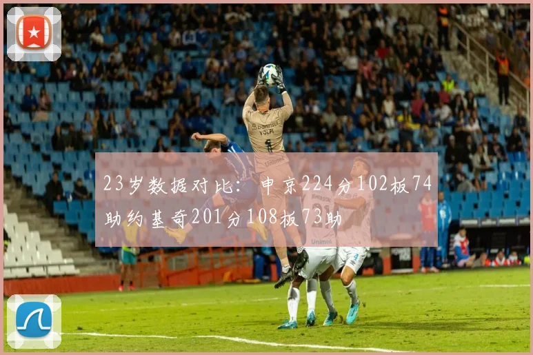 23岁数据对比：申京224分102板74助约基奇201分108板73助