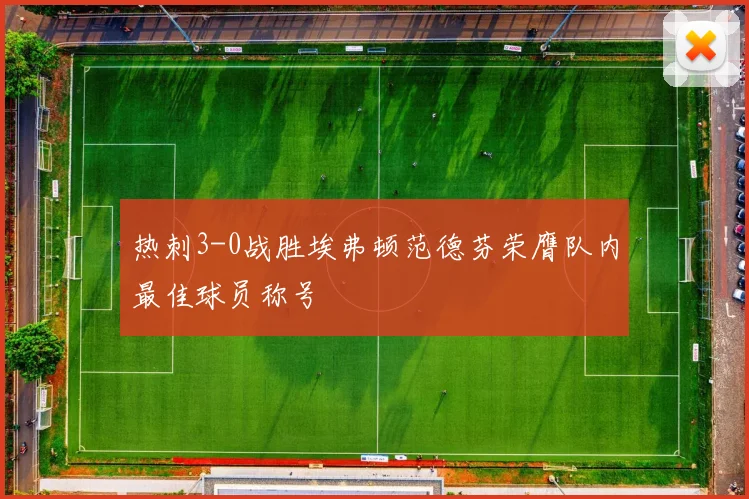 热刺3-0战胜埃弗顿范德芬荣膺队内最佳球员称号